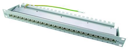 TECGET LAN Patchfeld Cat.6A 1HE 24x RJ45