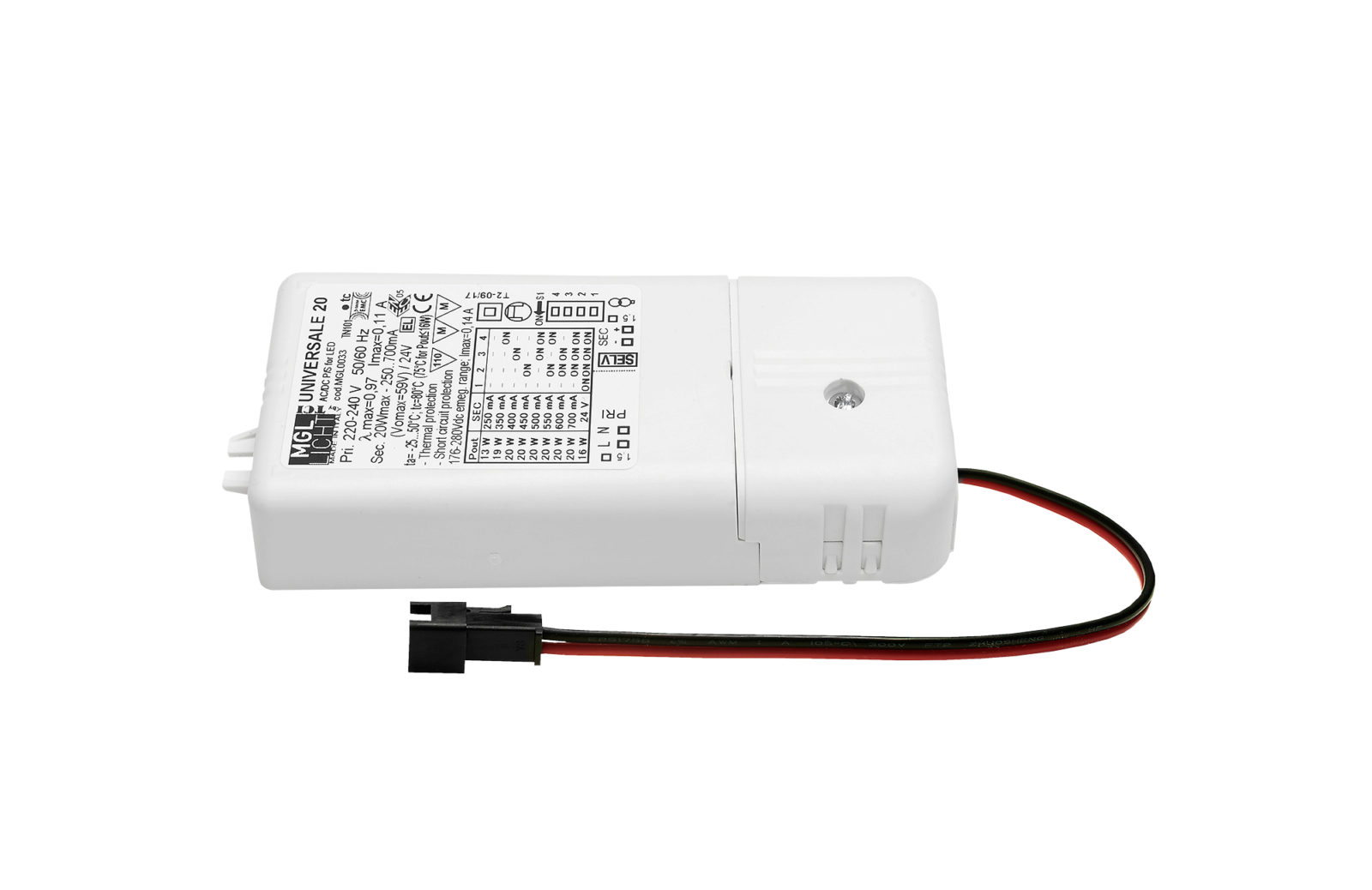 TECGET Netzgerät schaltbar 230V 50/60Hz