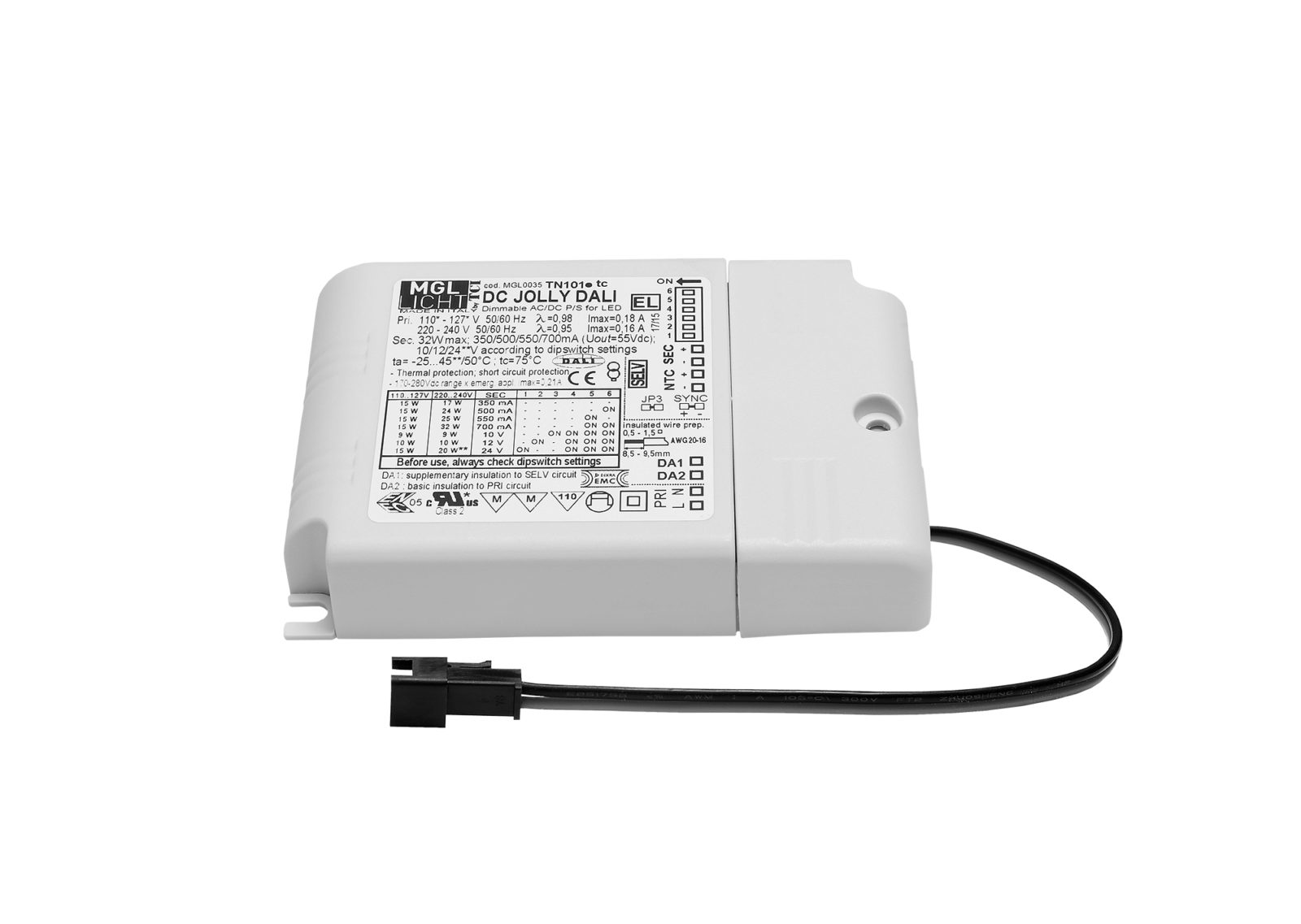 TECGET Netzgerät Dali DIM 230V 50/60Hz