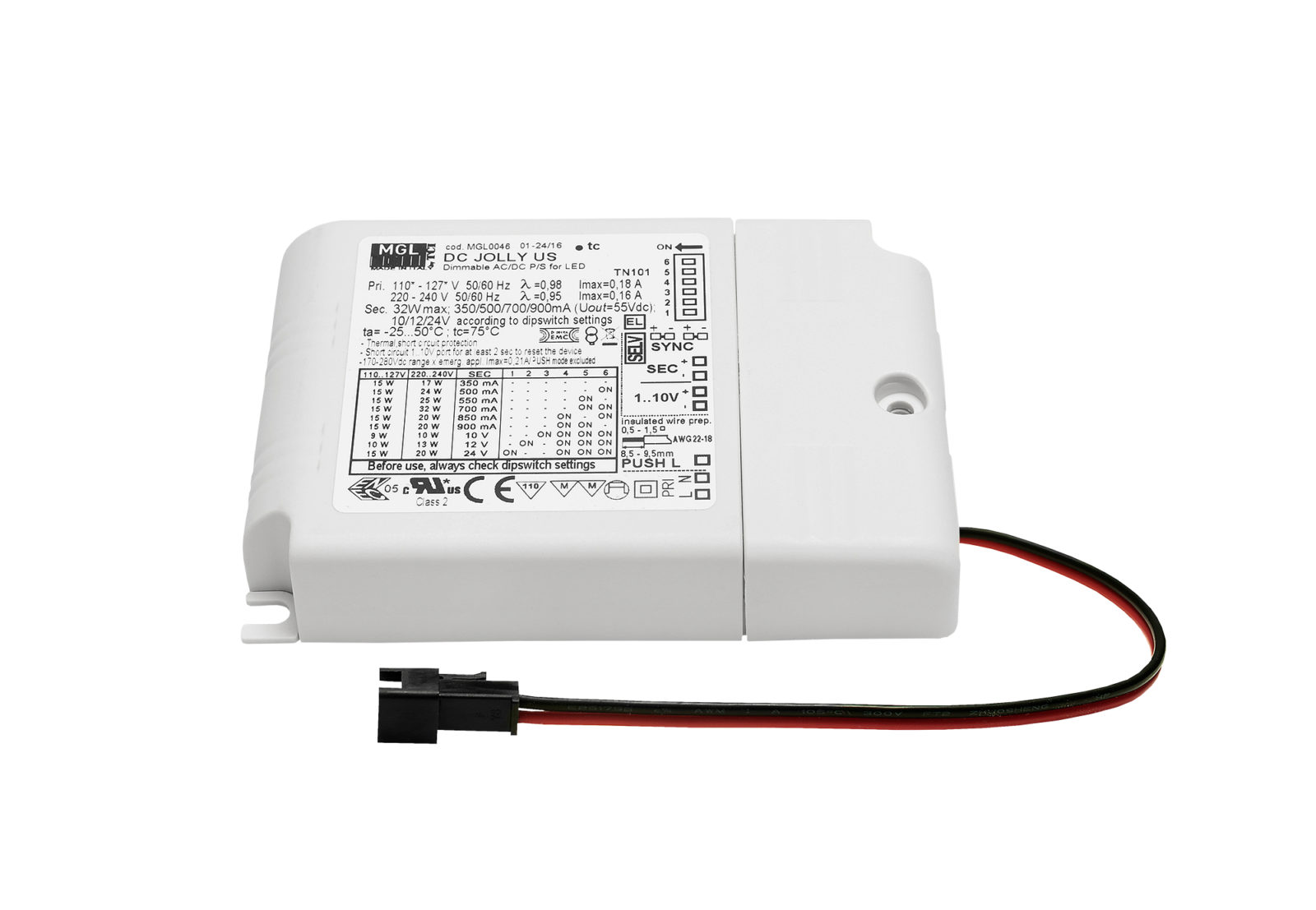 TECGET Netzger.Push DIM 230V 50/60Hz 15W