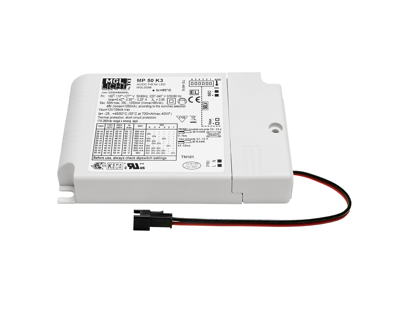 LED Netzteil, 230V / 12V-DC / 10W TCI