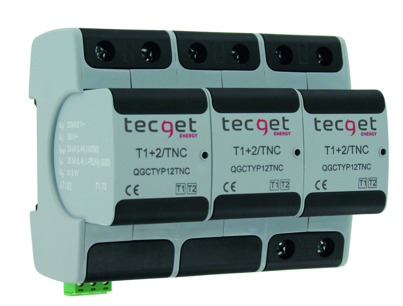 TECGET Blitzstrom-Kombiableiter Typ 1+2