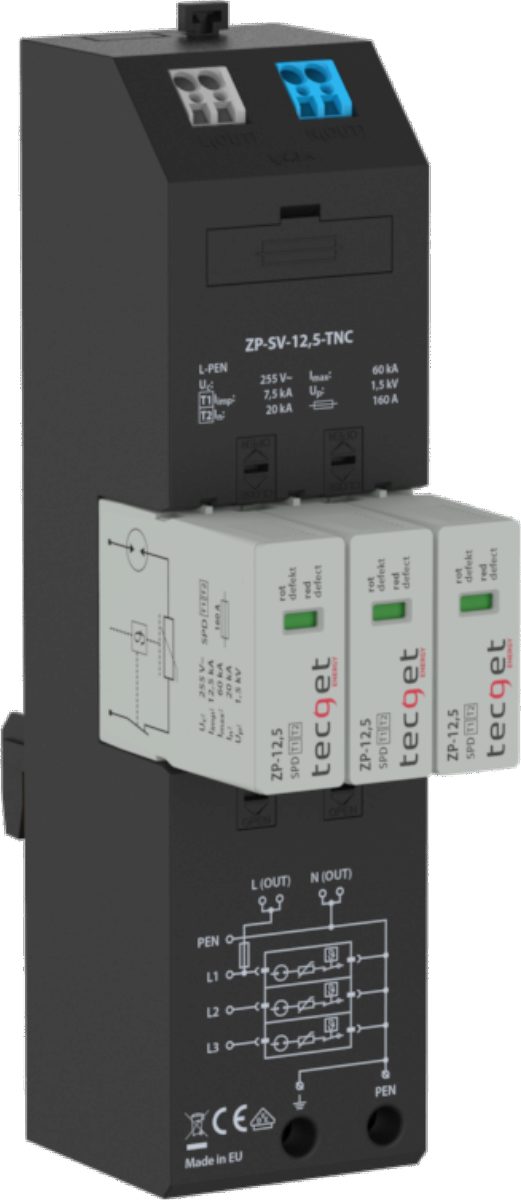 TECGET ZP Ableiter ZP-12,5-TNC o. FM
