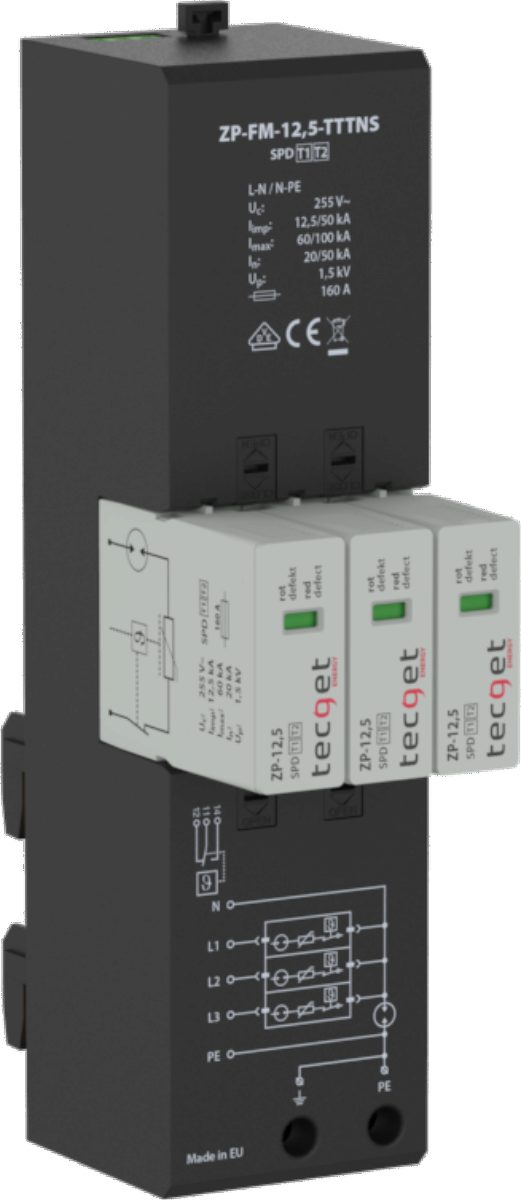 TECGET ZP Ableiter ZP-12,5-TT/TNS m. FM