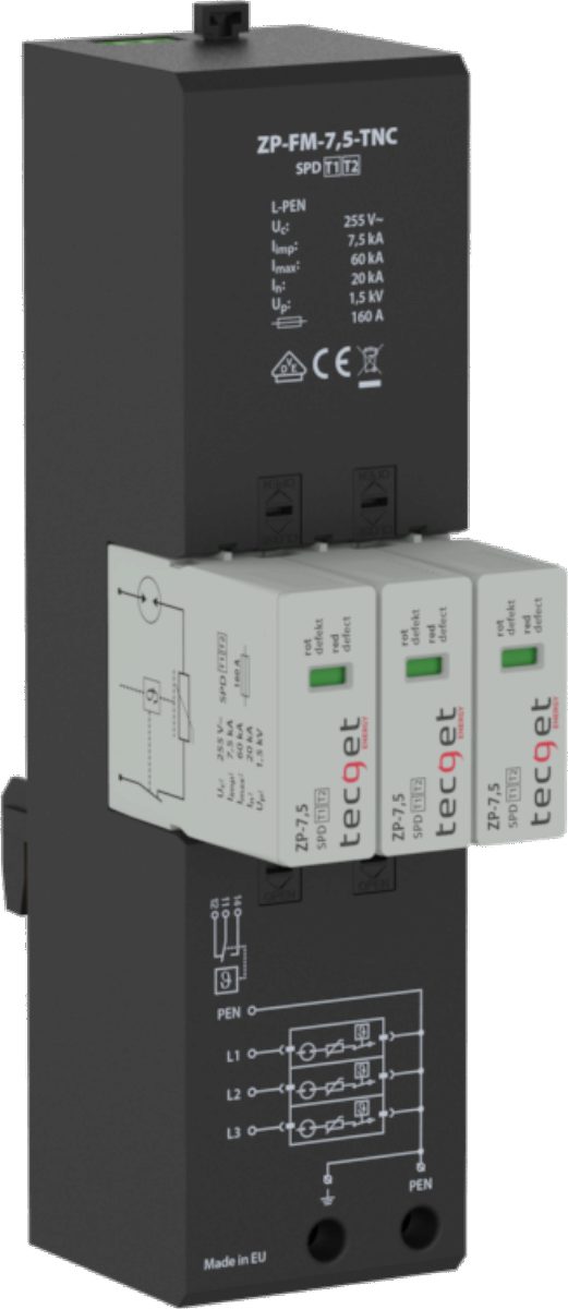 TECGET ZP Ableiter ZP-7,5-TNC m. FM