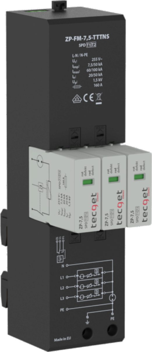 TECGET ZP Ableiter ZP-7,5-TT/TNS m. FM