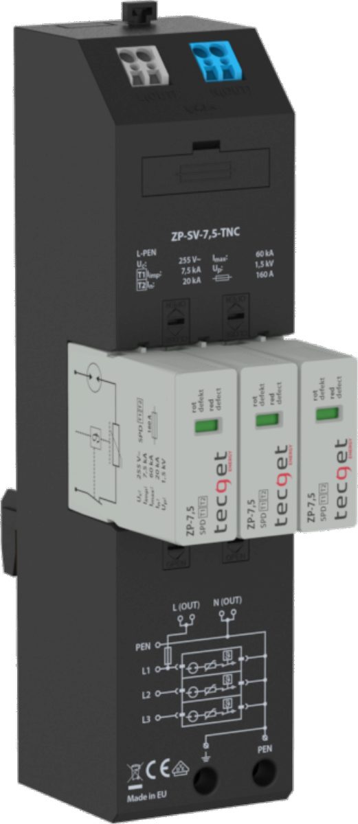 TECGET ZP Ableiter ZP-7,5-TNC m. SV