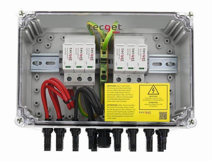 TECGET DC-Überspannungssch.Typ 12 4Strin