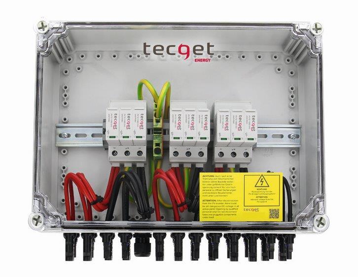 TECGET DC-Überspannungsschutz Typ 2 / 2 String