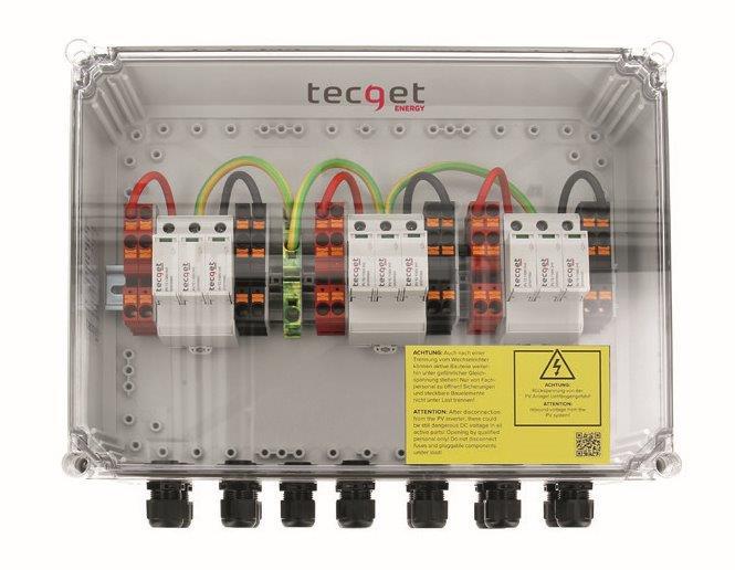 TECGET DC-Überspannungsschutz Typ 2 / 2 String