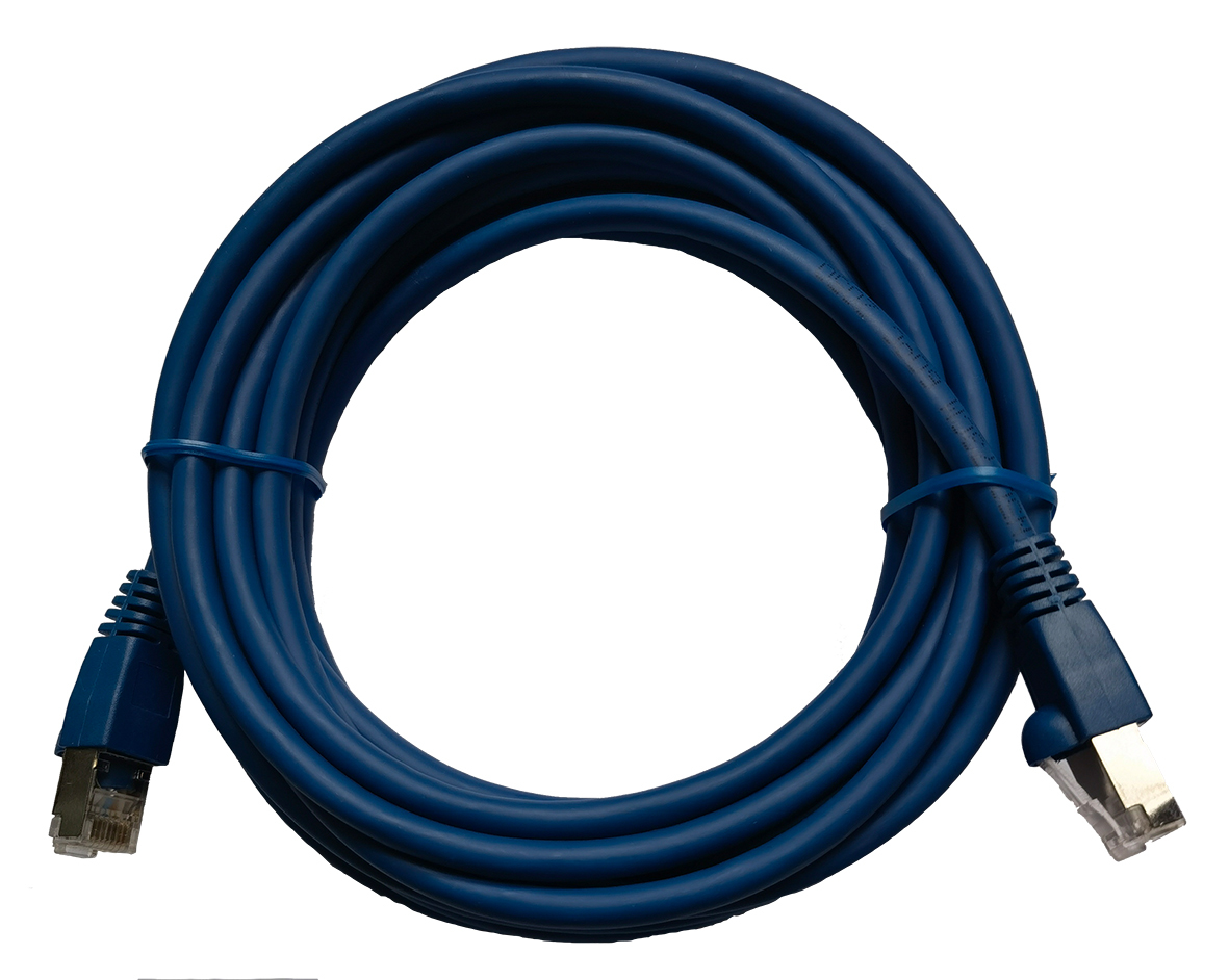 TECGET LAN Patchkabel CAT.6A 0,25m blau